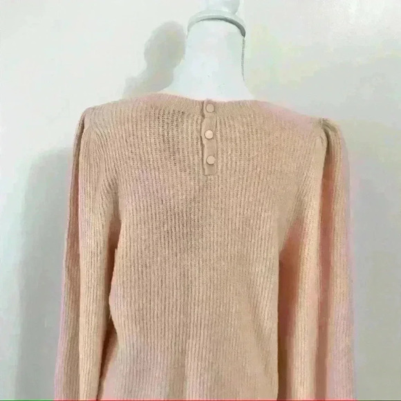 Halogen Blouson Sleeve Sweater in Pink Chintz - Picture 6 of 8